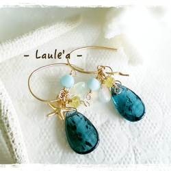 海の涙（14kgf）-Teal Blue Kyanite＆Larimar- 5枚目の画像