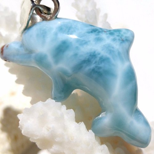 Sold!! ♡ハイクラス♡海色の赤ちゃんイルカ-美しい波模様、レアな  