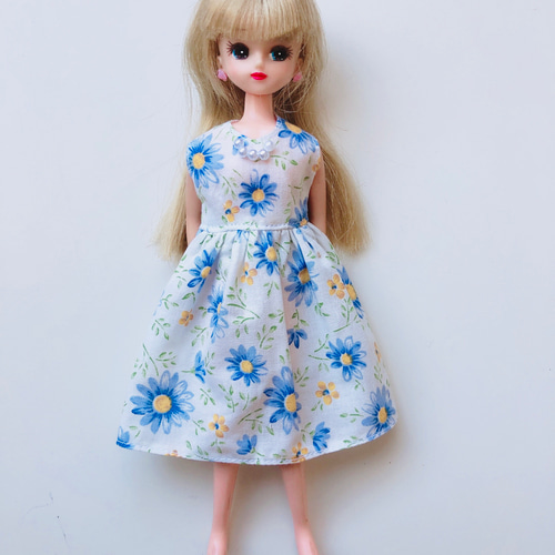 TAKARA タカラ リカちゃん 洋服 日本製 ② 花柄 フリル