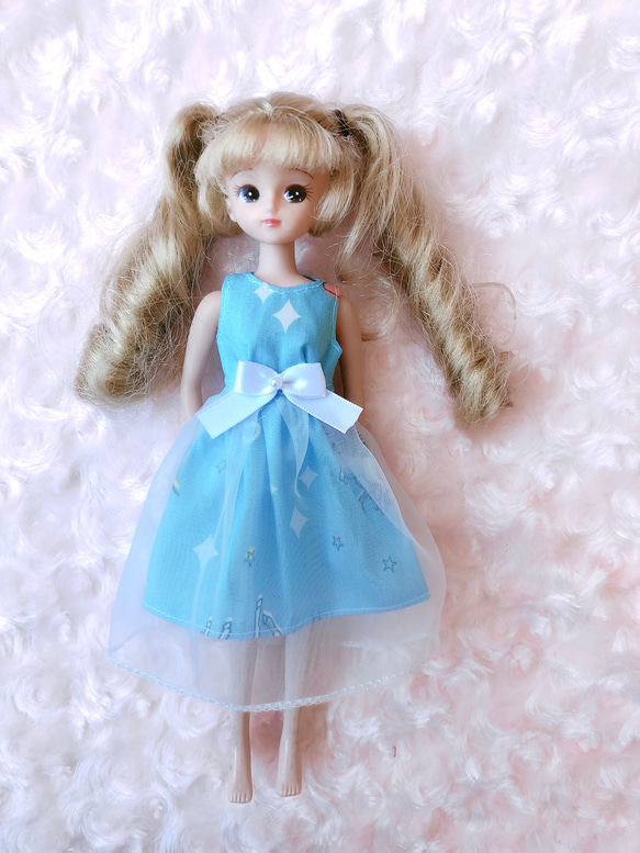 しーちゃん 水色のワンピース しーちゃん MONCLER ネイビー ポロ