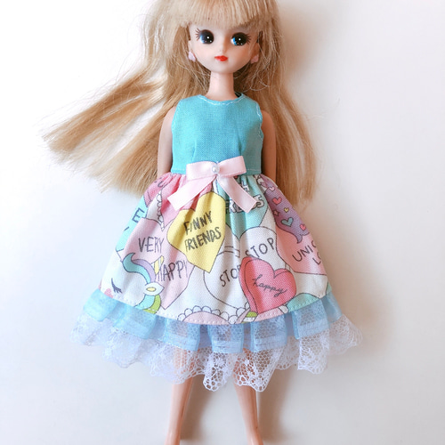 リカちゃん 服 ワンピース ゆめかわ 水色 その他人形 CHOMA 通販 リカちゃん 服 ワンピース ゆめかわ 水色 その他人形 CHOMA 通販