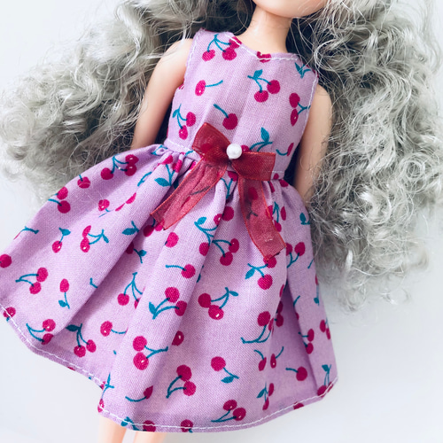 リカちゃん 服 ワンピース チェリー ピンク その他人形 CHOMA