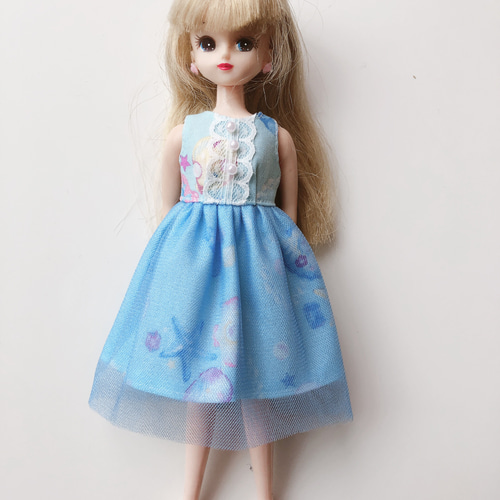 リカちゃん ブライス アウトフィット ～マリンワンピース～