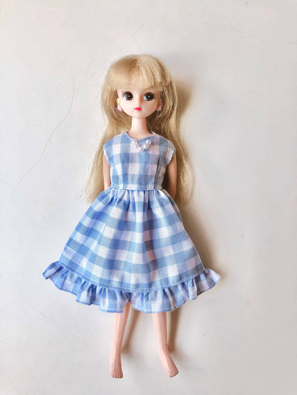 2 リカちゃん 服 ワンピース ギンガムチェック その他人形 CHOMA 通販
