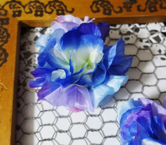 紫陽花のブローチ 2枚目の画像