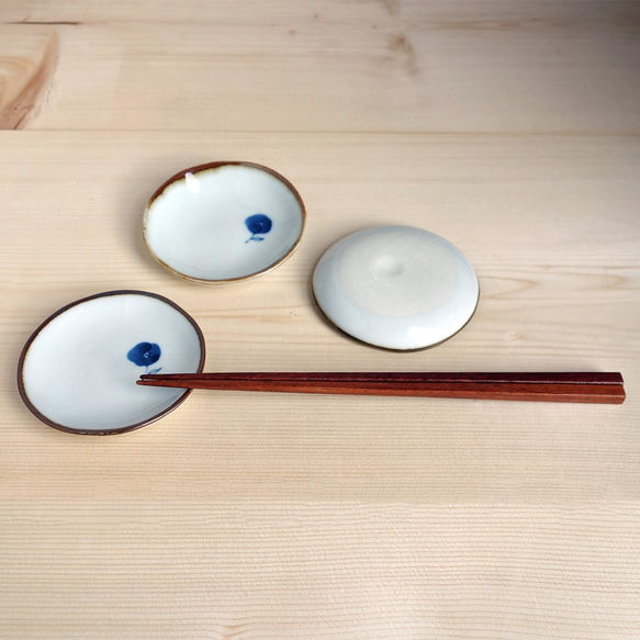 豆盤Kobana花紋（藍色） 第2張的照片