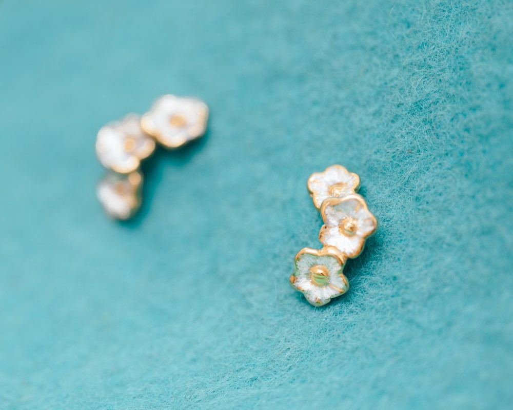 カスミソウ ピアス S  (イヤリングもオプション購入で可）