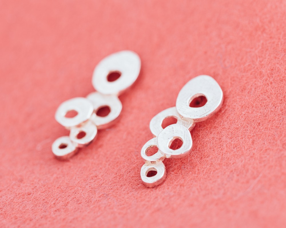 ブクブク ピアス(イヤリングもオプション購入で可）