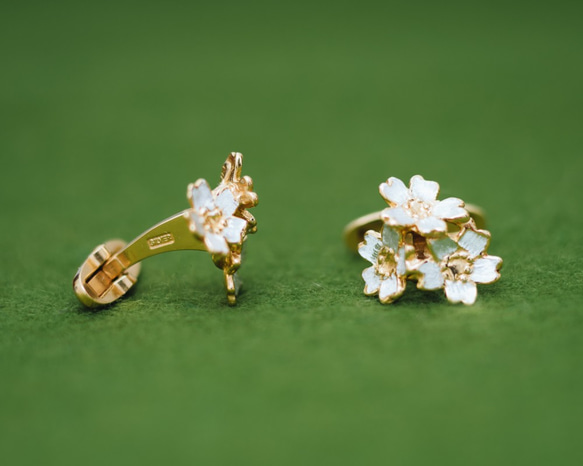   花モチーフ カフス カフリンクス カフスボタン 花・植物 flower01 クローバー