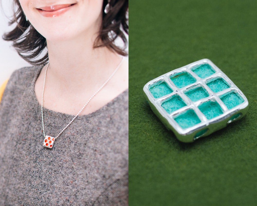 ポシェット リバーシブル ペンダントトップ (チェーンセット)