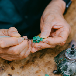 櫻花耳環（耳環可作為選項購買） 金銀 第4張的照片