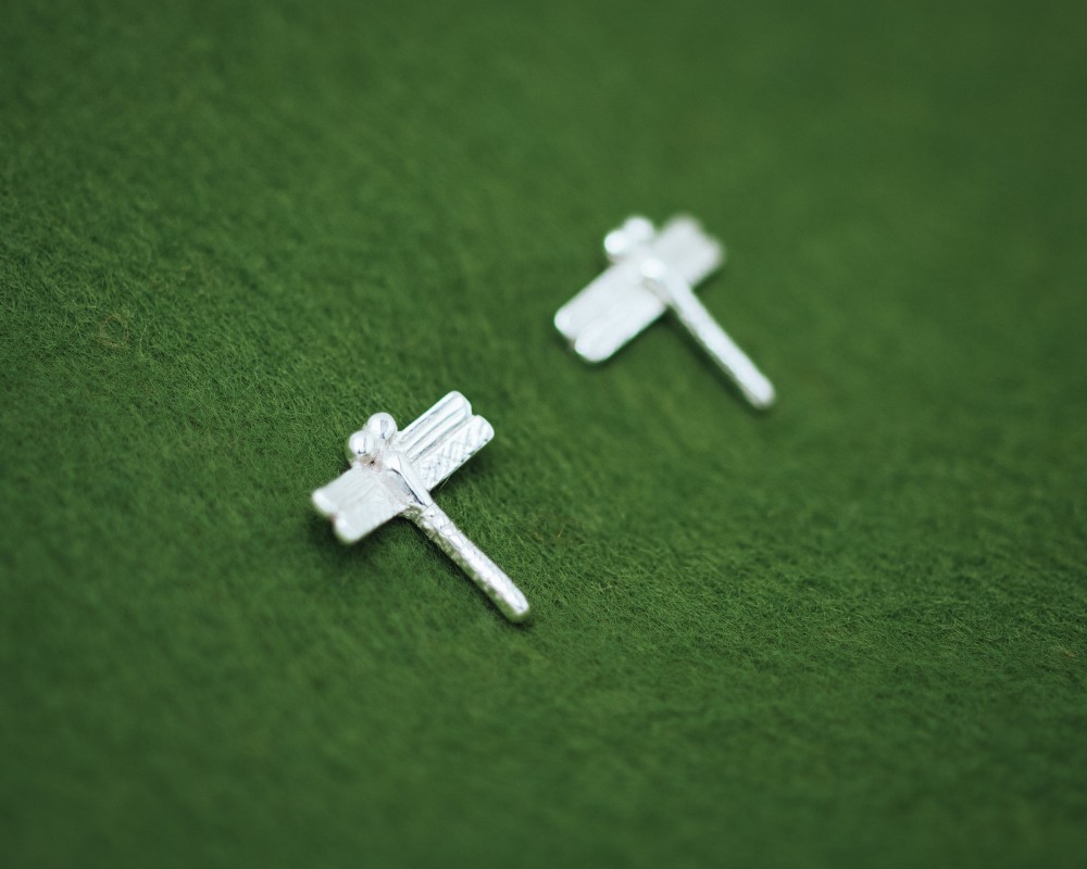 トンボ シルバー ピアス (イヤリングもオプション購入で可）