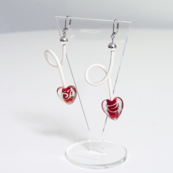 くねくねポップ Pierces / Earrings -ancient heart- 2枚目の画像