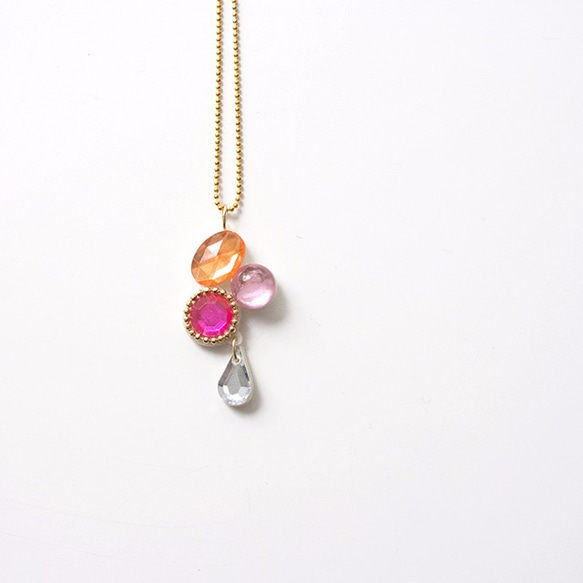 Bijoux Necklace -pink- 1枚目の画像