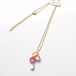 Bijoux Necklace -pink- 4枚目の画像