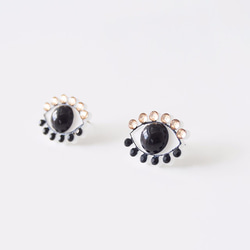 Medama Pierces / Earrings(S) -black- 2枚目の画像