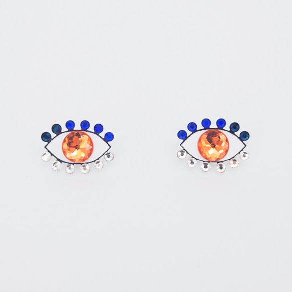 Medama Pierces / Earrings(S) -orange- 1枚目の画像