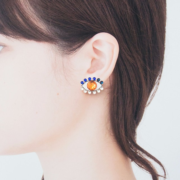 Medama Pierces / Earrings(S) -orange- 3枚目の画像