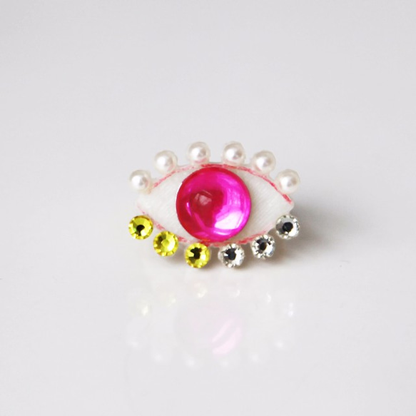Medama Ring (S)　-pink- 1枚目の画像