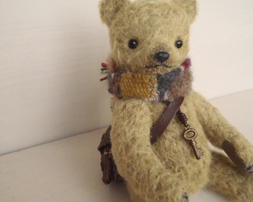 受注制作 こぐまS モス テディベア ぬいぐるみ クマ モヘア ぬいぐるみ