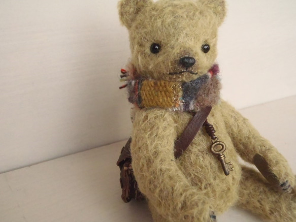 受注制作 こぐまS モス テディベア ぬいぐるみ クマ モヘア ぬいぐるみ