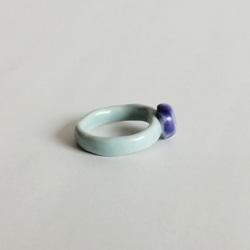 ceramic ring(blue stone) 3枚目の画像