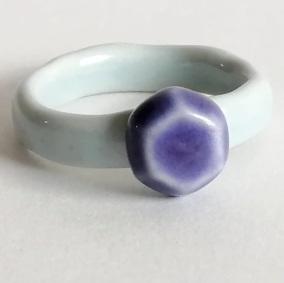 ceramic ring(blue stone) 4枚目の画像