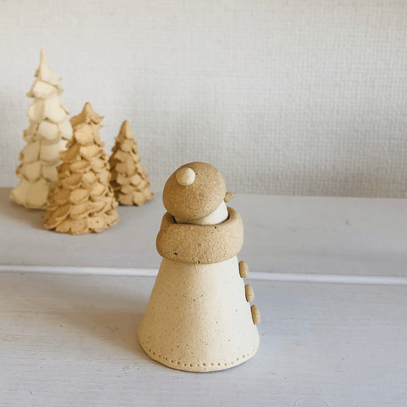Creema限定　❄︎ スノーマン ❄︎ 陶のクリスマス 2枚目の画像
