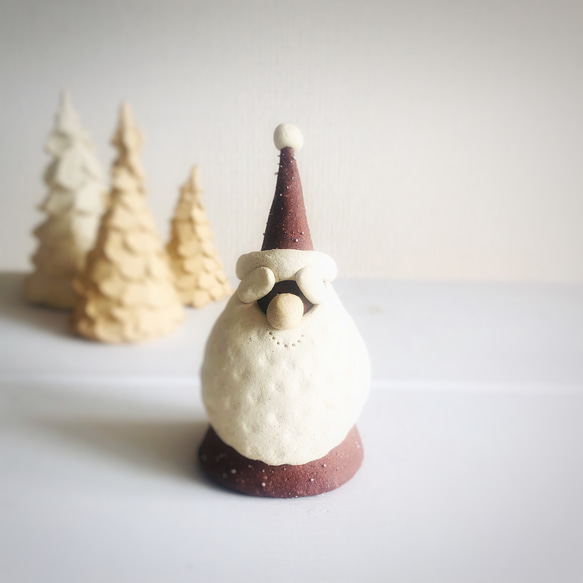 Creema限定　❄︎ サンタクロース ❄︎ 陶のクリスマス 1枚目の画像