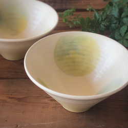 『dot bowl』  spring green 1枚目の画像