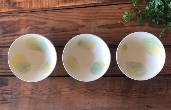 『dot bowl』  spring green 6枚目の画像