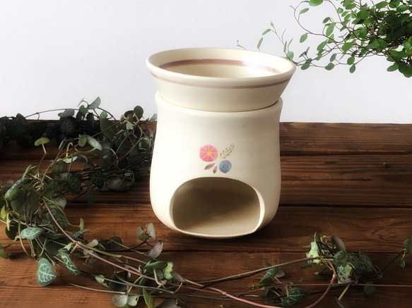 『flower aroma pot 』  red & blue 1枚目の画像