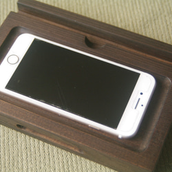 iPhone用スタンドトレイ(ECOスピーカー機能付き/一体型/ラージサイズ) 7枚目の画像