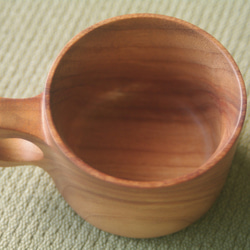 無垢の木のマグカップ(国産広葉樹) 5枚目の画像