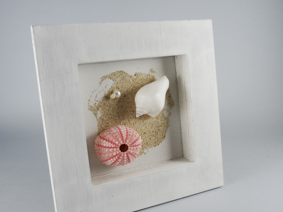 【SOLD OUT】ＦＦ　シェルフレーム　ピンクシーウーチン　水晶貝、淡水パール 3枚目の画像