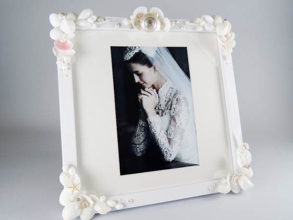 【SOLD OUT】Wedding shell photo frame 1枚目の画像