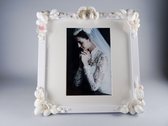 【SOLD OUT】Wedding shell photo frame 2枚目の画像