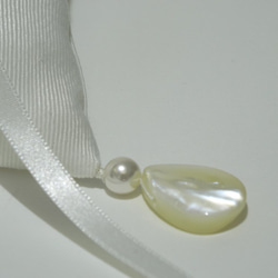 Summer wedding ceremony　Ring pillow  Mother-of-pearl 3枚目の画像