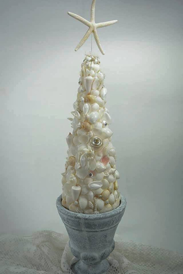 Christmas tree shell pot　(L) 6枚目の画像