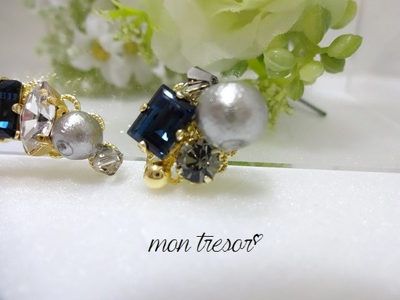 bijoux　ear cuff（blue＆grey） 3枚目の画像