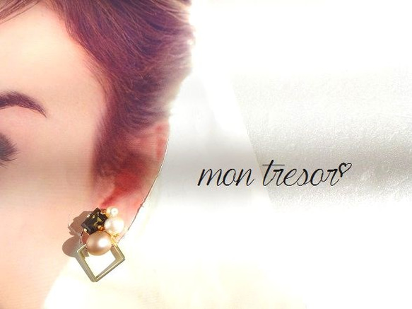 bijoux　ear cuff　set（brown） 4枚目の画像