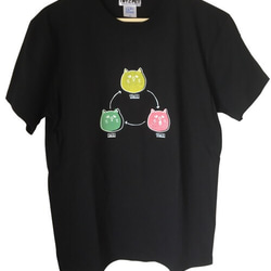 つるねこひげねこTシャツ 1枚目の画像