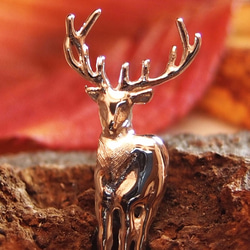 アンティーク　鹿　彫刻ブローチ deer brooch / アンティーク鹿ブローチ 鹿モチーフ ヘッド