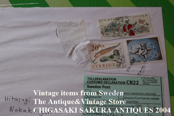 北欧スウェーデンから届きました。　ヴィンテージのクリスマステーブルマット　丸型約29cm　全国送料無料です。 4枚目の画像