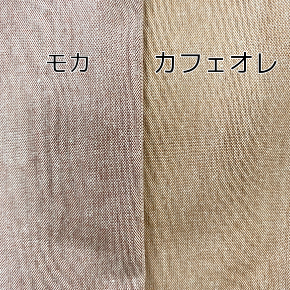 【国産綿ポリ使用】シンプル アースカラースモック 半袖  80、90、100、110、120サイズ 4枚目の画像