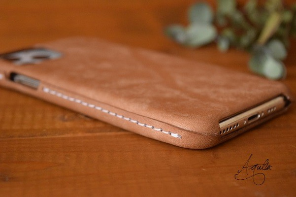 包み込む、leather wrapケース　iPhone13/12pro/11/11pro 4枚目の画像