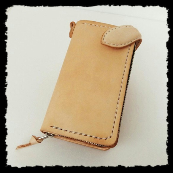 レザー iPhone6  wallet+ zipperタイプ 5枚目の画像