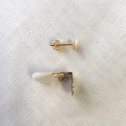 國內包郵 繡球花 ashmeyer 袖口 / 耳環 / 白 第3張的照片