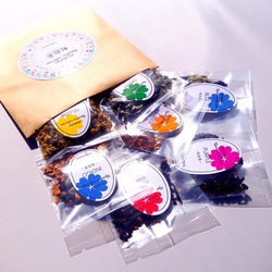 《送料&ギフトラッピング無料》虹色茶(にじいろちゃ) 7色アソート オリジナルブレンドハーブティー 2枚目の画像