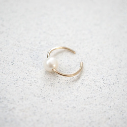 14kgf pearl ear cuff 淡水パール イヤーカフ 2枚目の画像